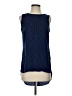 Calvin Klein 100% Polyester Blue Sleeveless Blouse Size XS - photo 1