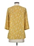 HD in Paris 100% Polyester Yellow 3/4 Sleeve Blouse Size 2 - photo 2