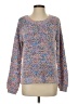 Charming Charlie Tweed Blue Pullover Sweater Size S - photo 1