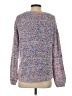 Charming Charlie Tweed Blue Pullover Sweater Size S - photo 2