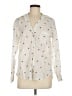 Grayson 100% Cotton Hearts Ivory Long Sleeve Button-Down Shirt Size Sm (2) - photo 1