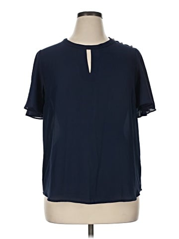 7th Avenue Design Studio New York & Company Short Sleeve Blouse (view 1)