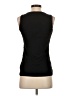 White House Black Market Graphic Black Silver Sleeveless Top Size XS - photo 2