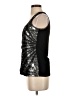 White House Black Market Graphic Black Silver Sleeveless Top Size XS - photo 5