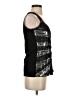 White House Black Market Graphic Black Silver Sleeveless Top Size XS - photo 4