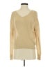 Massimo Dutti 100% Linen Metallic Gold Pullover Sweater Size XS - photo 1