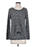 Grace Chevron-herringbone Gray Long Sleeve T-Shirt Size S - photo 1