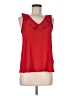Lily Rain 100% Polyester Red Sleeveless Blouse Size M - photo 1