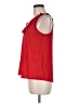 Lily Rain 100% Polyester Red Sleeveless Blouse Size M - photo 5
