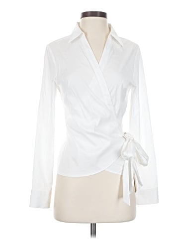 White House Black Market Long Sleeve Blouse (view 1)
