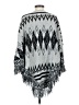 Adora Chevron-herringbone Gray Poncho Size S - photo 2
