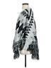 Adora Chevron-herringbone Gray Poncho Size S - photo 5