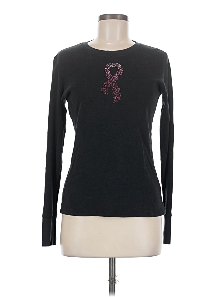 Pre-owned Assorted Brands Long Sleeve T-shirt In Black