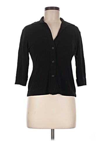 Mixit 3/4 Sleeve Button-Down Shirt (view 1)