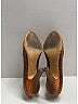 Prada 100% Leather Animal Print Orange Embossed Pumps Size EU 39 - photo 7