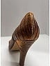 Prada 100% Leather Animal Print Orange Embossed Pumps Size EU 39 - photo 3