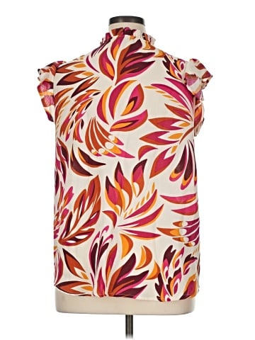 Como Black Short Sleeve Blouse (view 2)