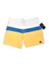 Volcom Color Block Yellow Board Shorts Size 3 - photo 1