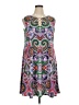 MSK Paisley Purple Casual Dress Size XL - photo 1