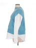 Ann Taylor Color Block Blue Cardigan Size XL - photo 5