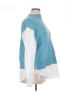 Ann Taylor Color Block Blue Cardigan Size XL - photo 4
