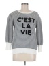 Karl Lagerfeld Paris Stripes Silver Sweatshirt Size M - photo 1