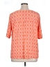 One World 100% Rayon Orange 3/4 Sleeve Blouse Size XL - photo 2