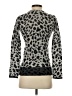 Magaschoni 100% Cashmere Animal Print Gray Cashmere Pullover Sweater Size S - photo 2