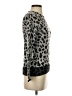 Magaschoni 100% Cashmere Animal Print Gray Cashmere Pullover Sweater Size S - photo 4