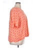 One World 100% Rayon Orange 3/4 Sleeve Blouse Size XL - photo 4
