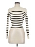 Love Tree Stripes Ivory Turtleneck Sweater Size L - photo 1