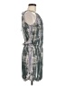 Michael Stars 100% Rayon Metallic Silver Cocktail Dress Size Med (1) - photo 4