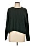 Lucy Paris Solid Green Pullover Sweater Size L - photo 1