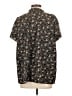 Monday Fun Floral Black Short Sleeve Blouse Size XL - photo 2