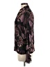 Apostrophe 100% Polyester Floral Purple Long Sleeve Blouse Size M - photo 5