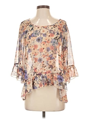 Eyeshadow 3/4 Sleeve Blouse (view 1)
