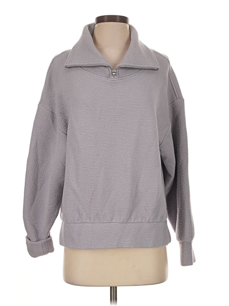 Pre-owned Calia Pullover Sweater In Gray