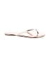 Lauren Conrad Ivory Flip Flops Size 8 - photo 1