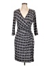 Laundry by Design Print Gray Cocktail Dress Size 10 - photo 1
