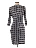 Laundry by Design Print Gray Cocktail Dress Size 10 - photo 2