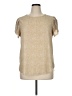 Angashion 100% Polyester Tan Short Sleeve Blouse Size XL - photo 1