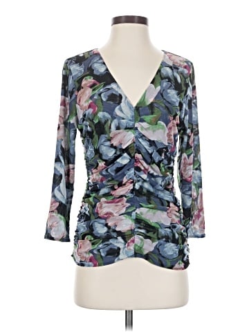 White House Black Market 3/4 Sleeve Blouse (view 1)