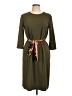 Zara Basic 100% Polyester Green Casual Dress Size L - photo 1