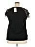 Automet Black Short Sleeve Blouse Size XXL - photo 2