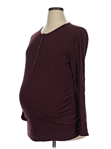 Old Navy - Maternity Long Sleeve Henley (view 1)