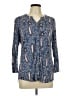 Max Jeans Paisley Blue 3/4 Sleeve Blouse Size L - photo 1
