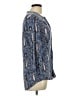 Max Jeans Paisley Blue 3/4 Sleeve Blouse Size L - photo 4