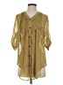 Esley Yellow 3/4 Sleeve Blouse Size S - photo 1
