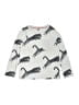 Tea 100% Cotton Gray Long Sleeve Top Size 8 - photo 1