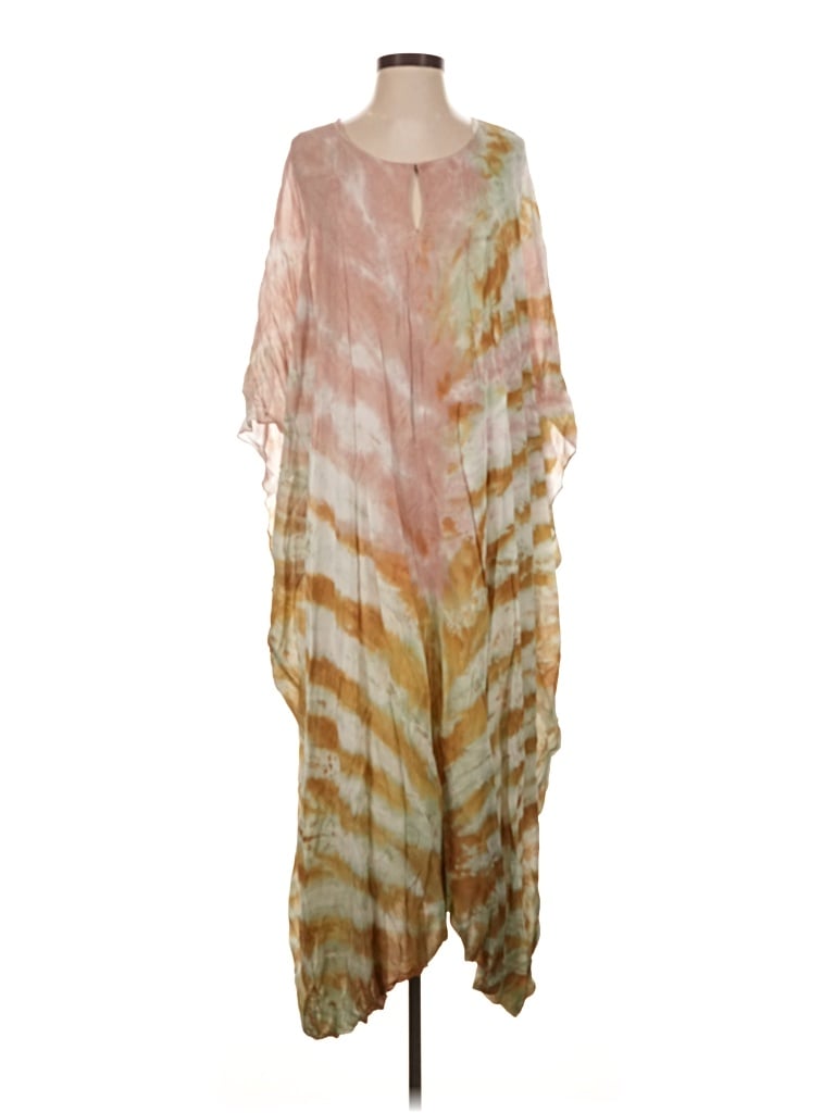 Pre-owned Yfb Casual Dress In Tan